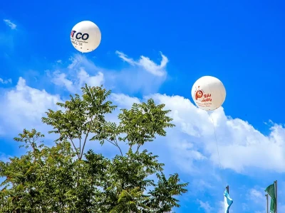 بالن با ارتفاع ۵ متر در نمایشگاه بین المللی