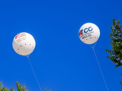 بالن با ارتفاع ۴ متر در نمایشگاه بین المللی